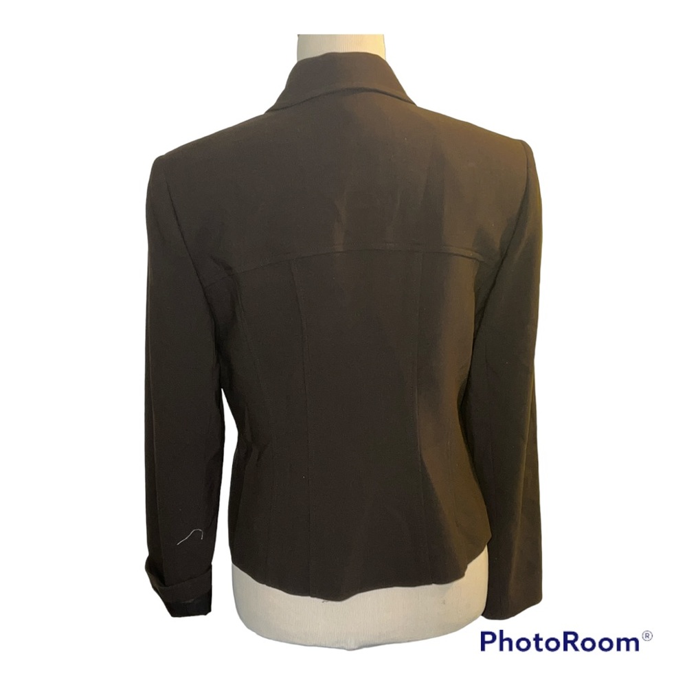 Louben brown wool jacket size 8 - Picture 3 of 11